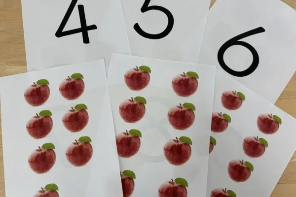 療育施設の数字フラッシュカード