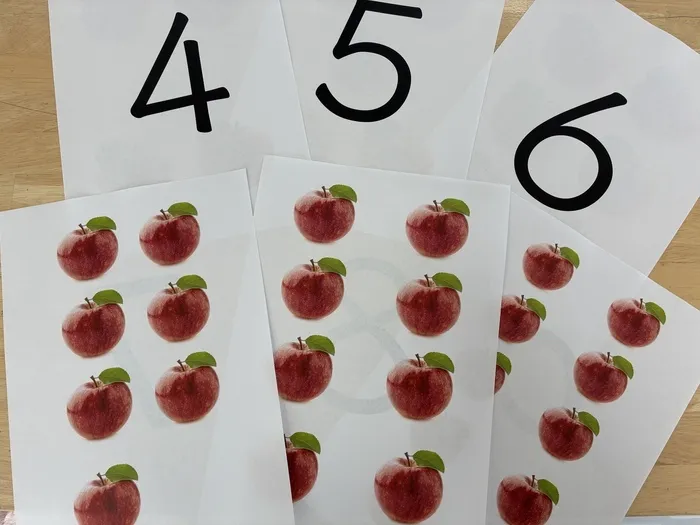 療育施設の数字フラッシュカード